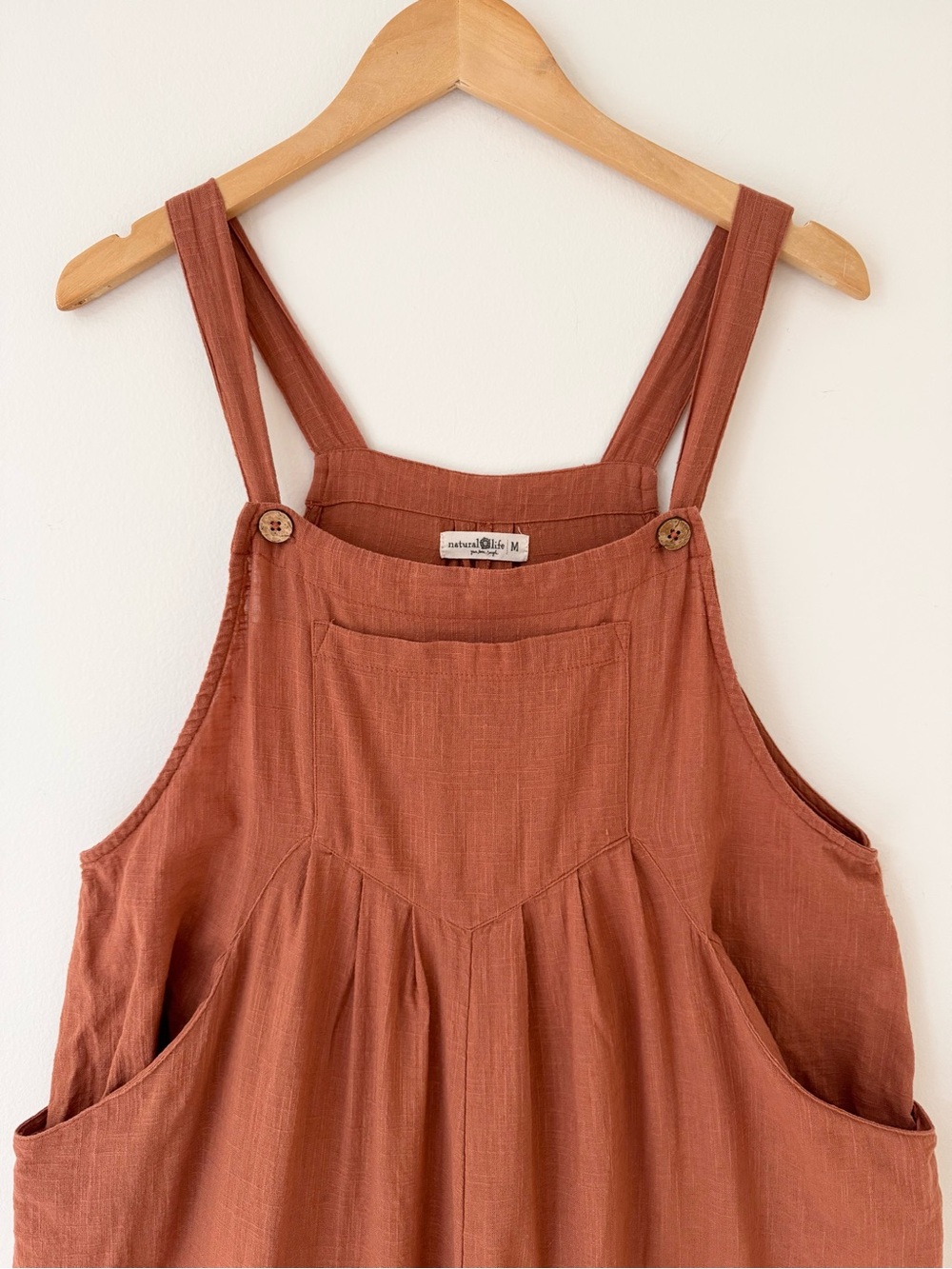 NATURAL LIFE Carrington Wide-Leg Jumpsuit in Rust Burnt Orange , Size M - Picture 4 of 16